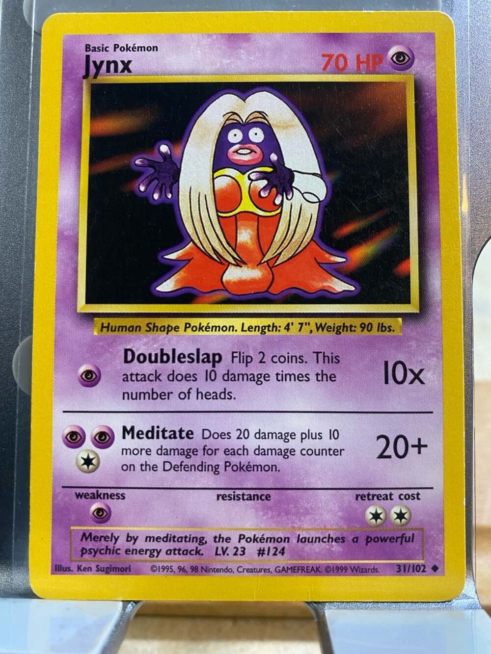 1999 Pokemon Base Set Jynx 31/102 Uncommon Trading Card